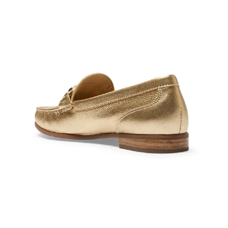 Tuscany Loafer in Gold Metallic Leather