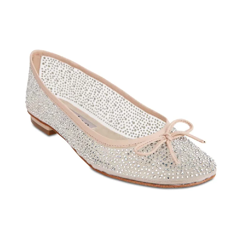 Twinkle Flat in Blush Satin