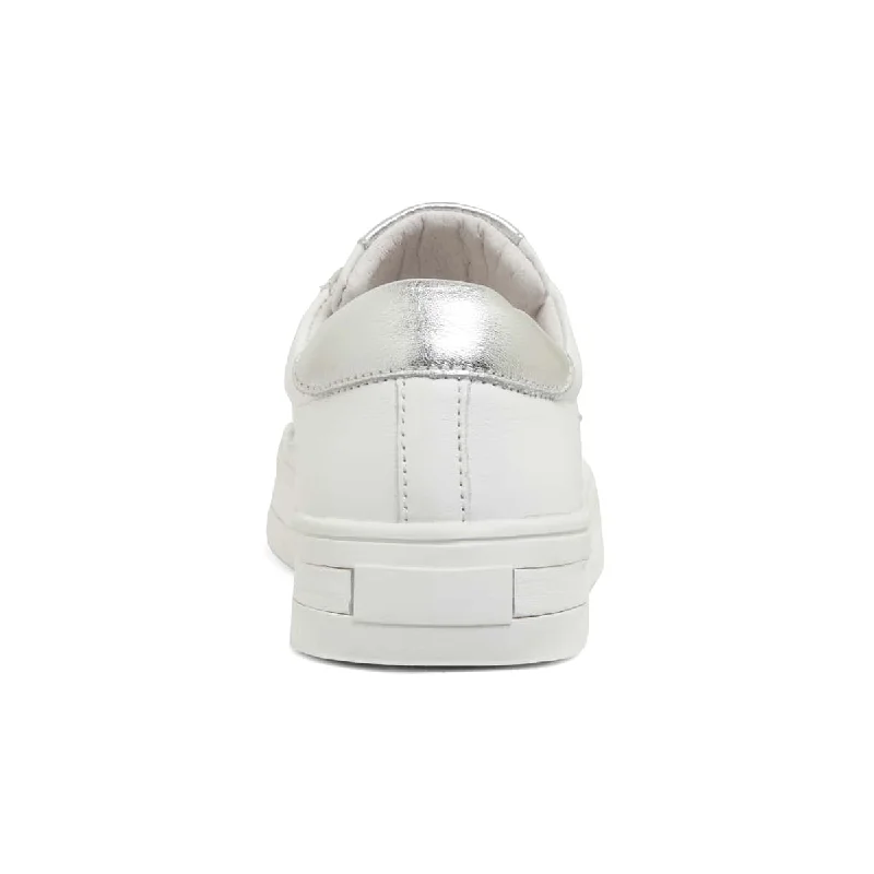 Ultra Sneaker in Silver And White Leather