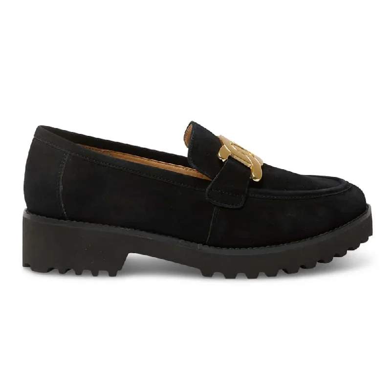 Valley Loafer in Black Suede