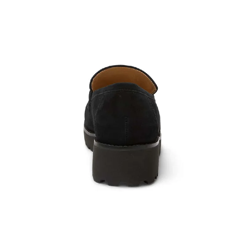 Valley Loafer in Black Suede