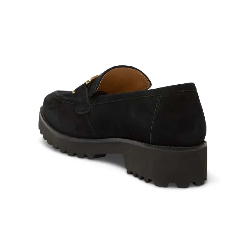 Valley Loafer in Black Suede