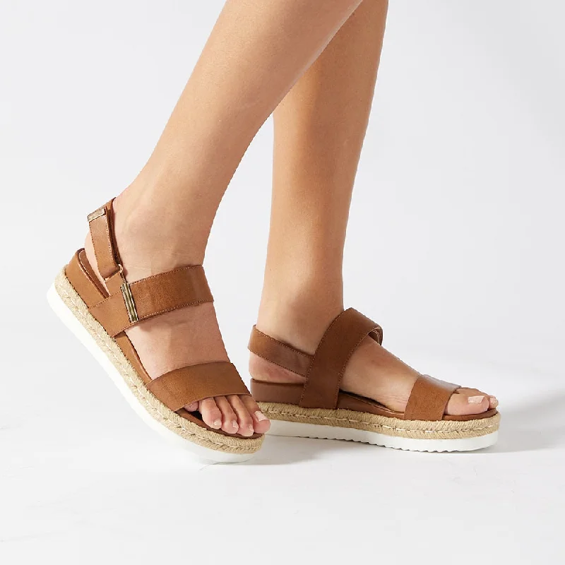 Warner Sandal in Tan Smooth