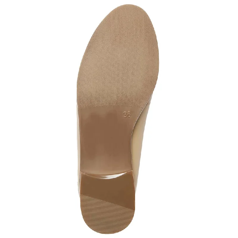 West Flat in Nude Leather