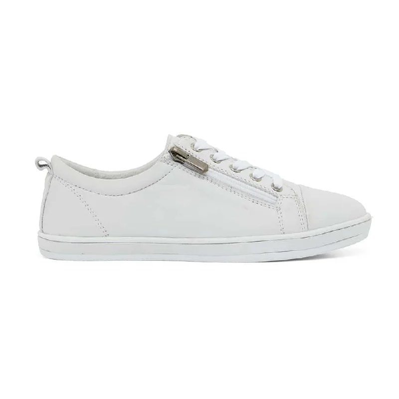 Whisper Sneaker in White Leather