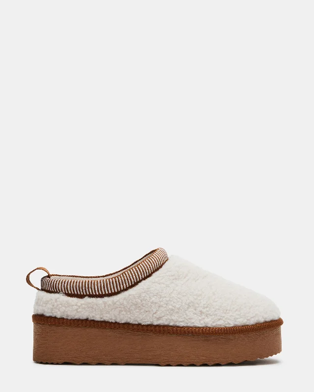 CODIE FAUX SHEARLING NATURAL