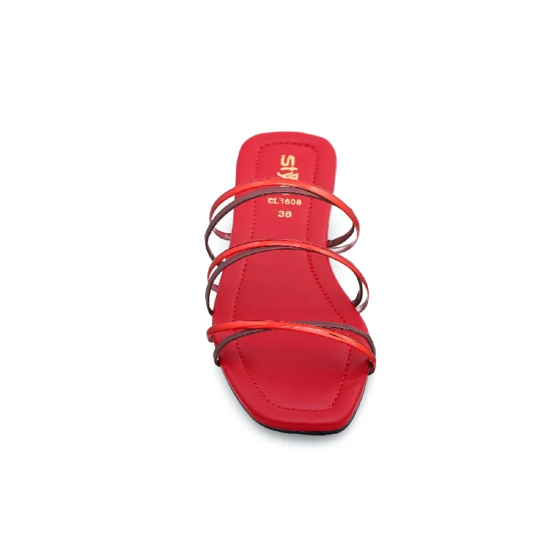 red-casual-slipper-cl1608